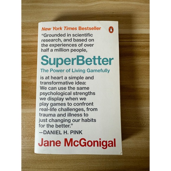 SuperBetter Jane McGonigal New York Times Bestseller Book Gamefully Living - Picture 1 of 2